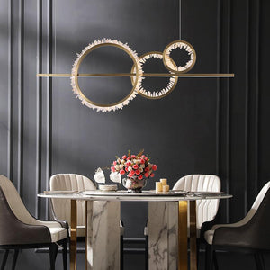 Primary Crystal Cluster Kitchen Island Chandelier-Vancei