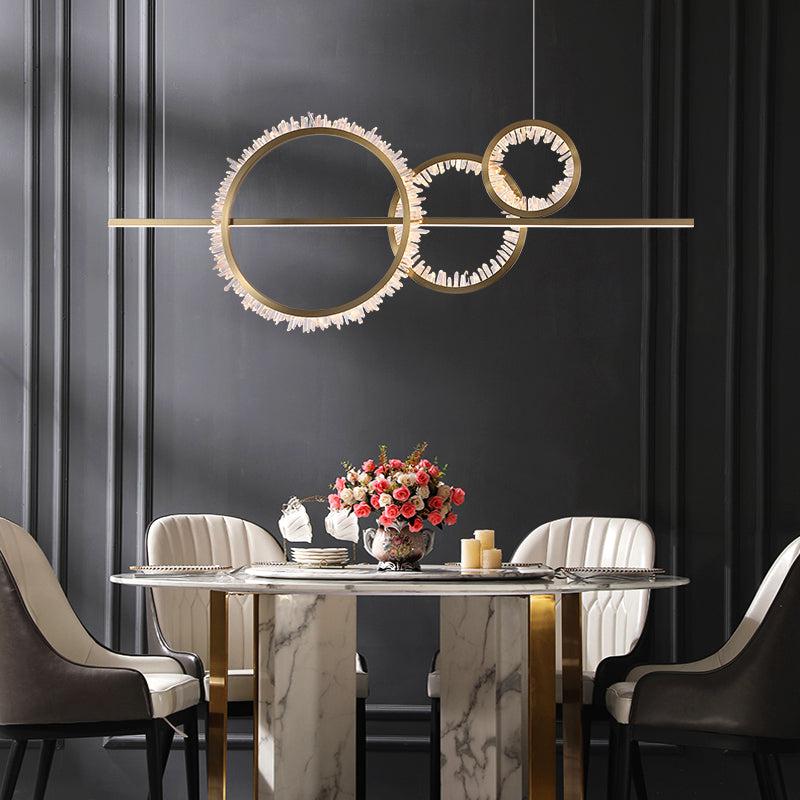 Primary Crystal Cluster Kitchen Island Chandelier-Vancei
