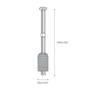 Lantern Glass Pendant Lamp