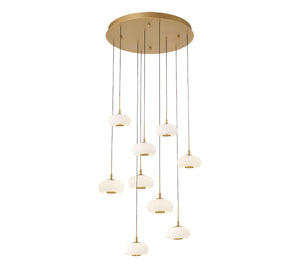 Lanterns 9 Light Round LED Chandelier-Vancei