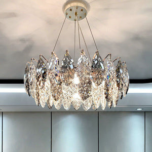 Flora Leaf Ring Chandelier 19"-Vancei