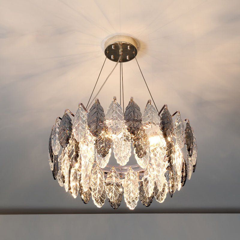Flora Leaf Ring Chandelier 32"-Vancei