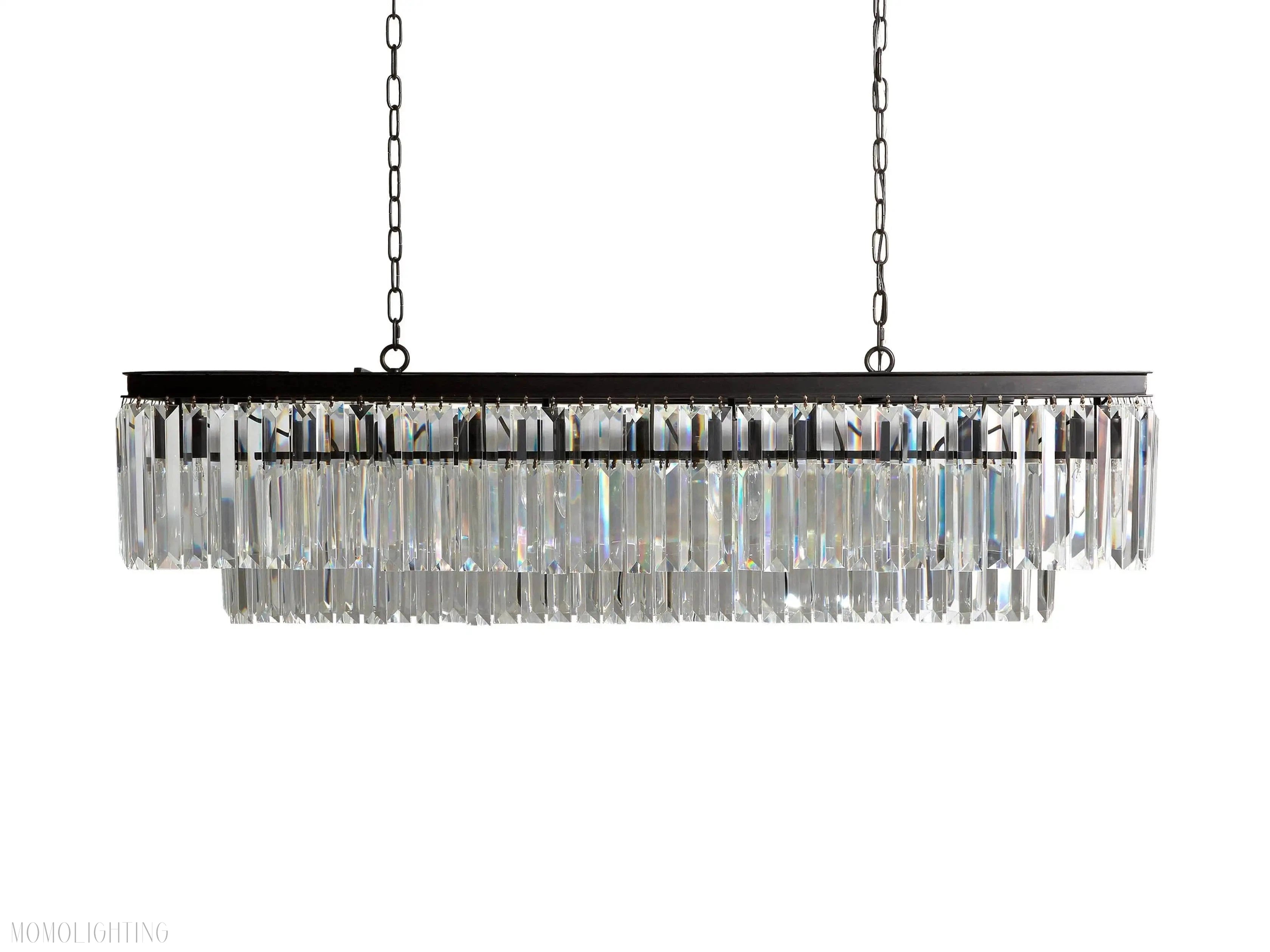Leyland Tiered Rectangular Chandelier-Vancei