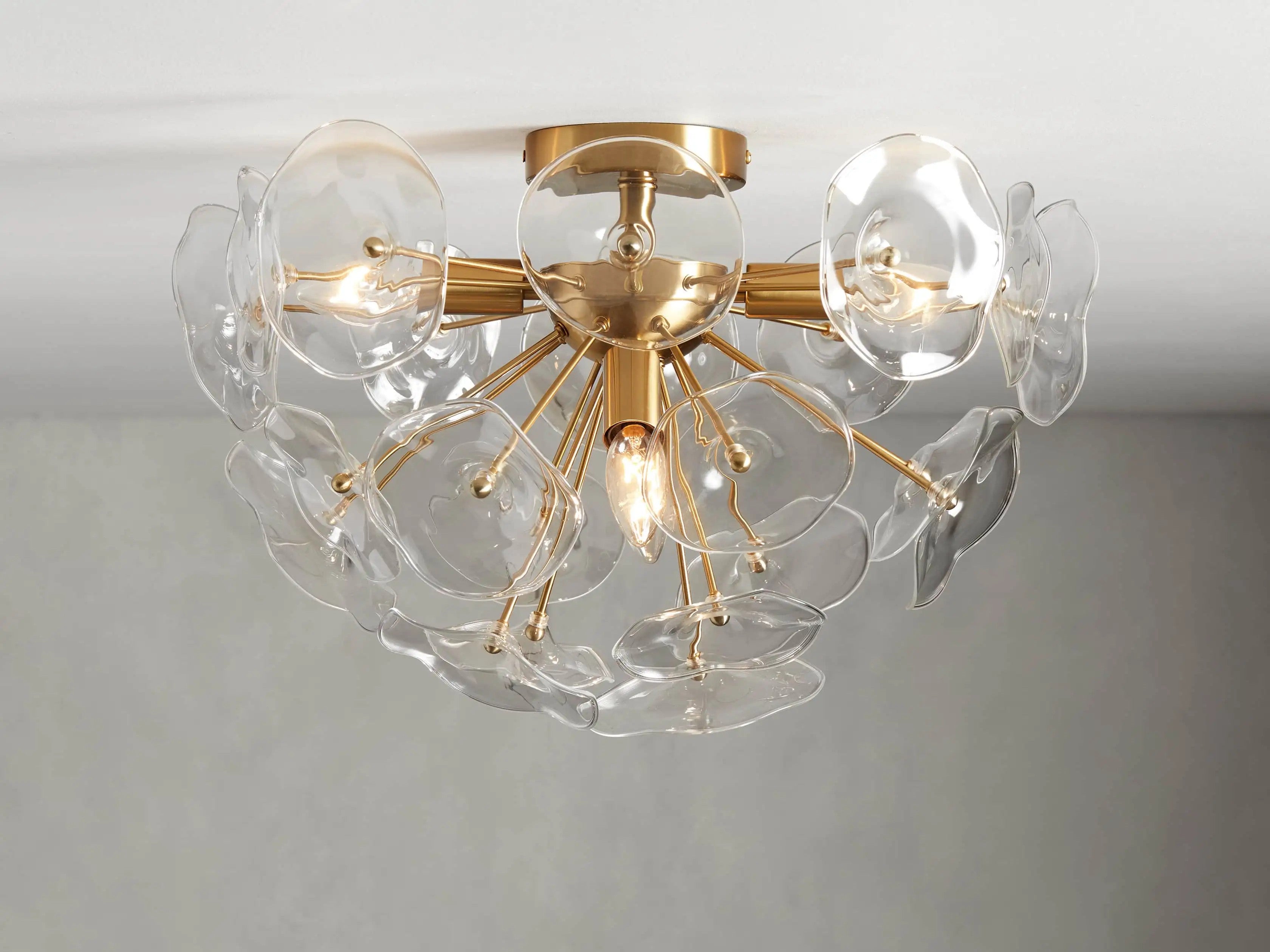 Lili  Glass Flush Mount-Vancei