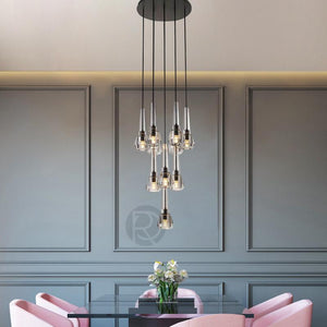 Microphone Round Crystal Chandelier (10 lights)