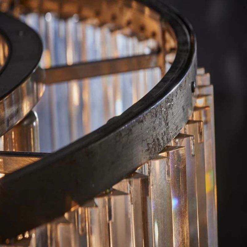 Litah Glass Round Chandelier