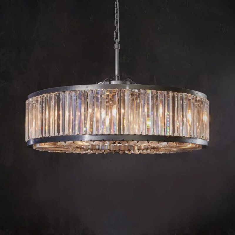 Litah Glass Round Chandelier