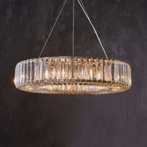 Litah Round Crystals Chandelier