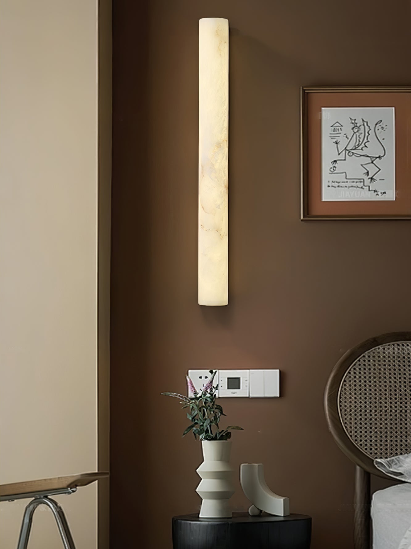 Luminara Alabaster Wall Sconce - Oasislives