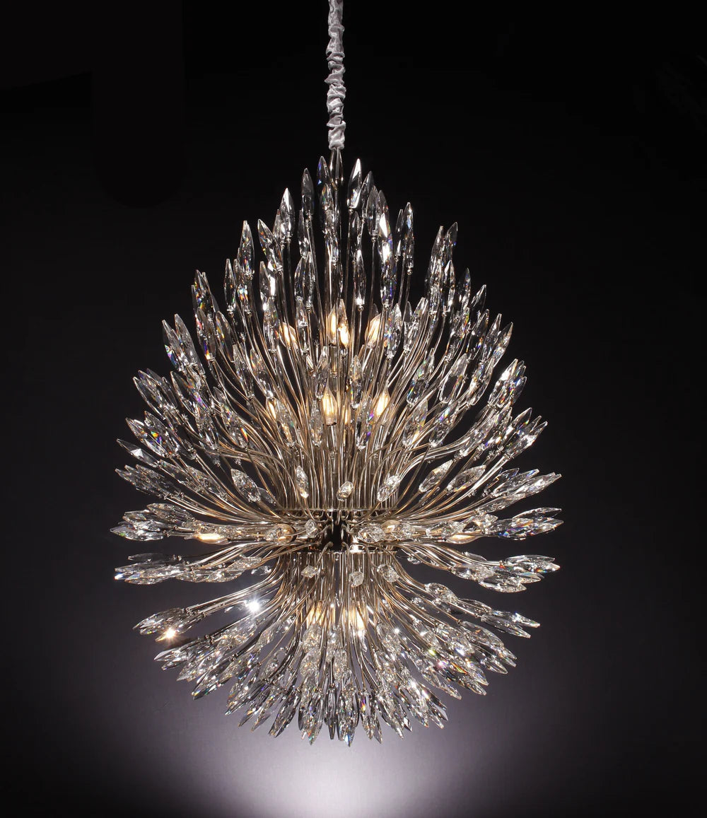 Lily Starburst Crystal Sputnik Chandelier-Vancei