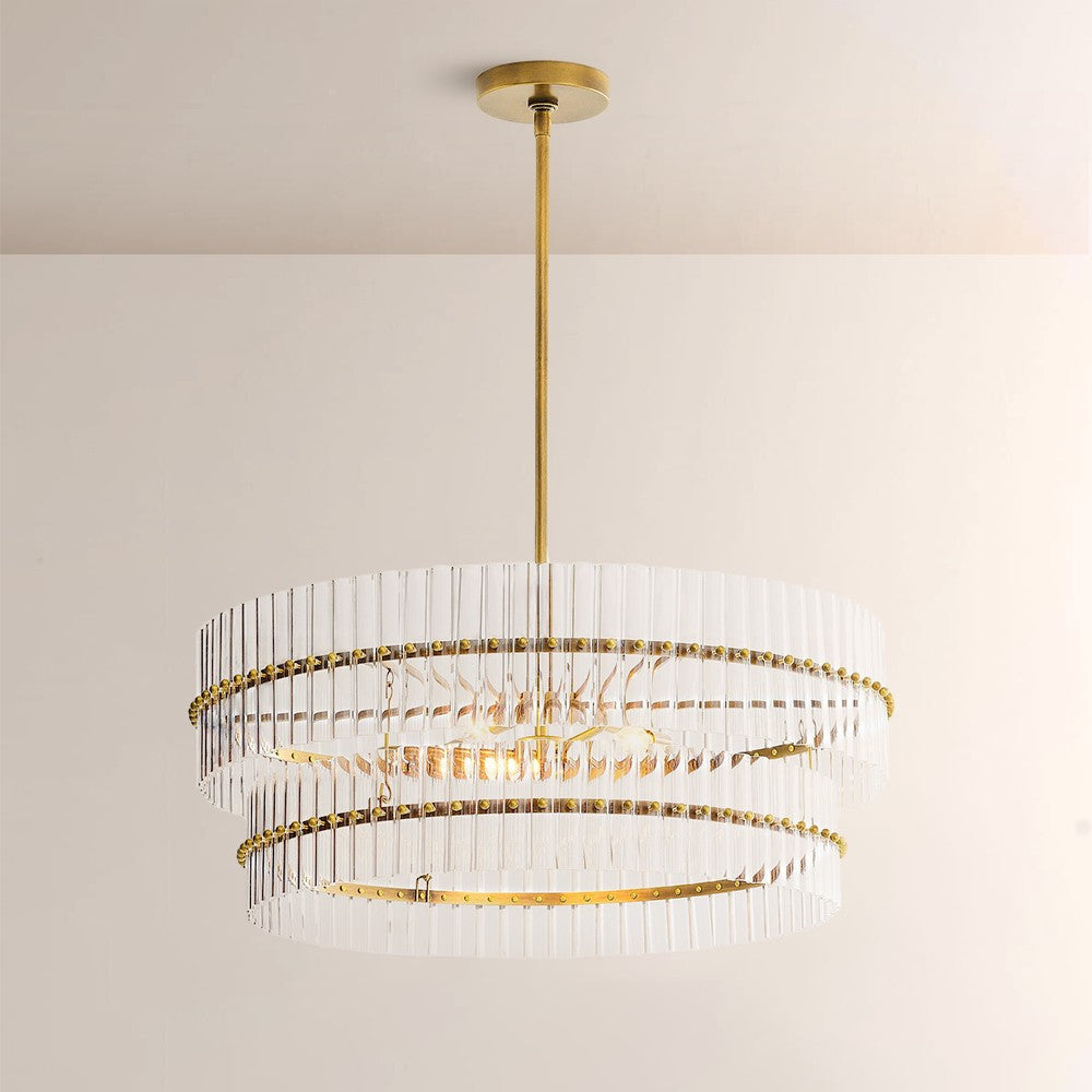 Marlly Glass  Round Chandelier-Vancei