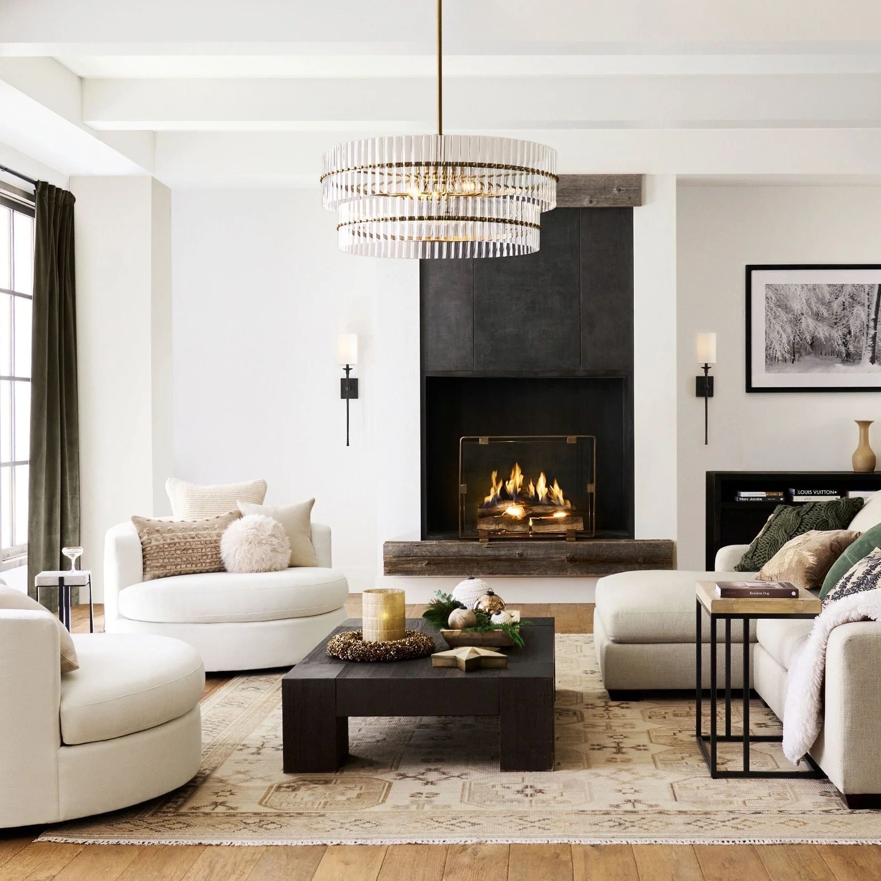 Marlly Glass  Round Chandelier-Vancei