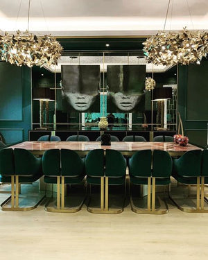 McQueen Round 18 Light Crystal Modern Chandelier - Luxxu
