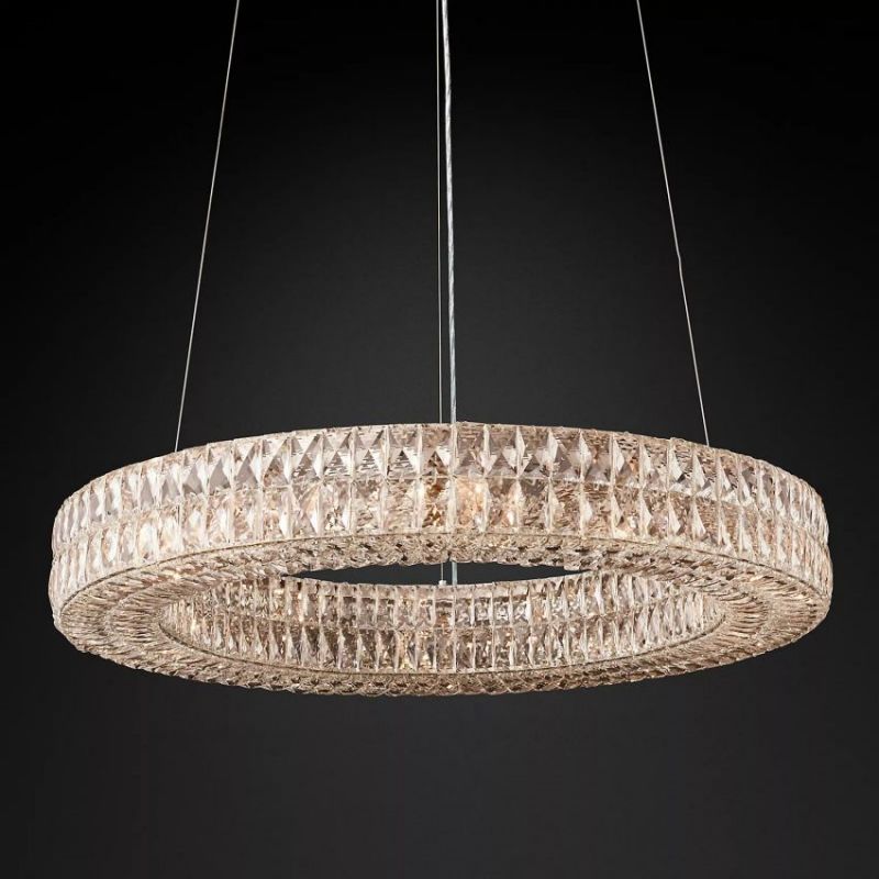 Medicis Crystal Round Chandelier-Vancei