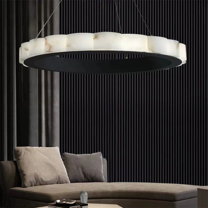 Alabaster Cloudy Chandelier-Vancei
