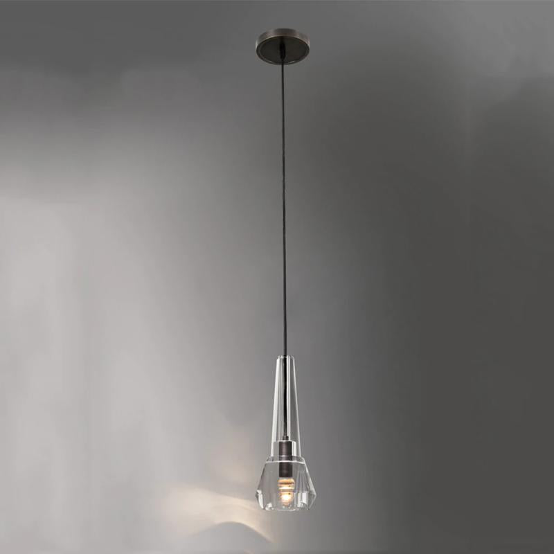 Microphone Lead Crystal Pendant Light-Vancei