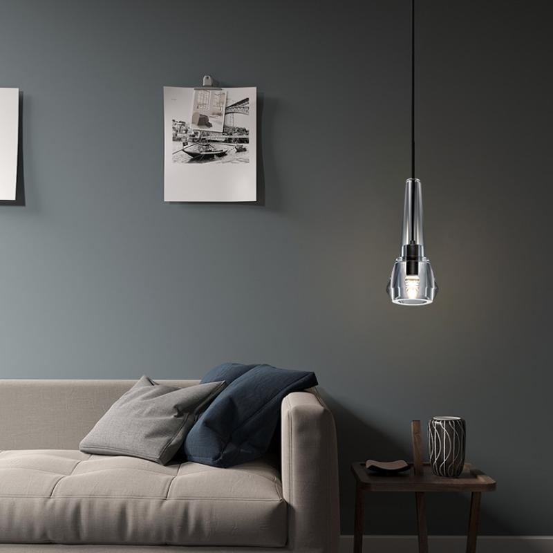 Microphone Lead Crystal Pendant Light-Vancei
