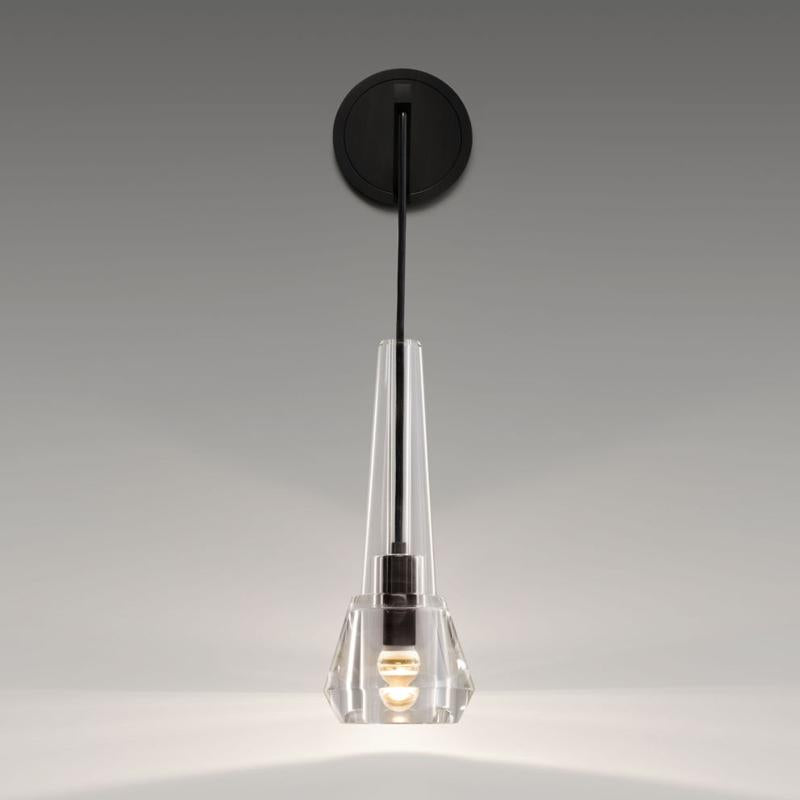 Microphone Lead Crystal Wall Sconce-Vancei