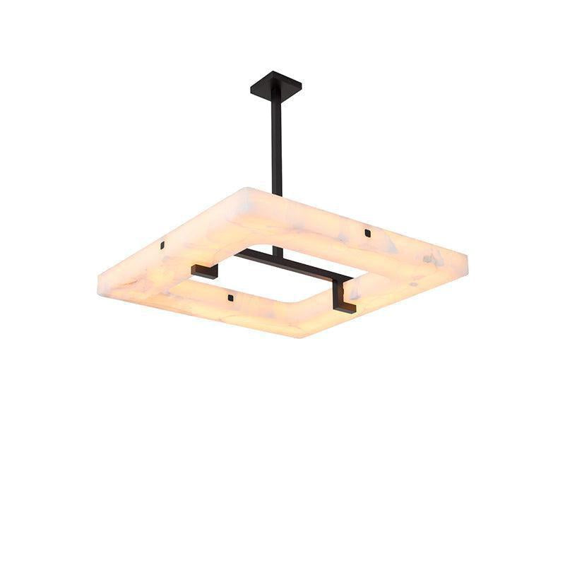 Glacera Square Alabaster Chandelier