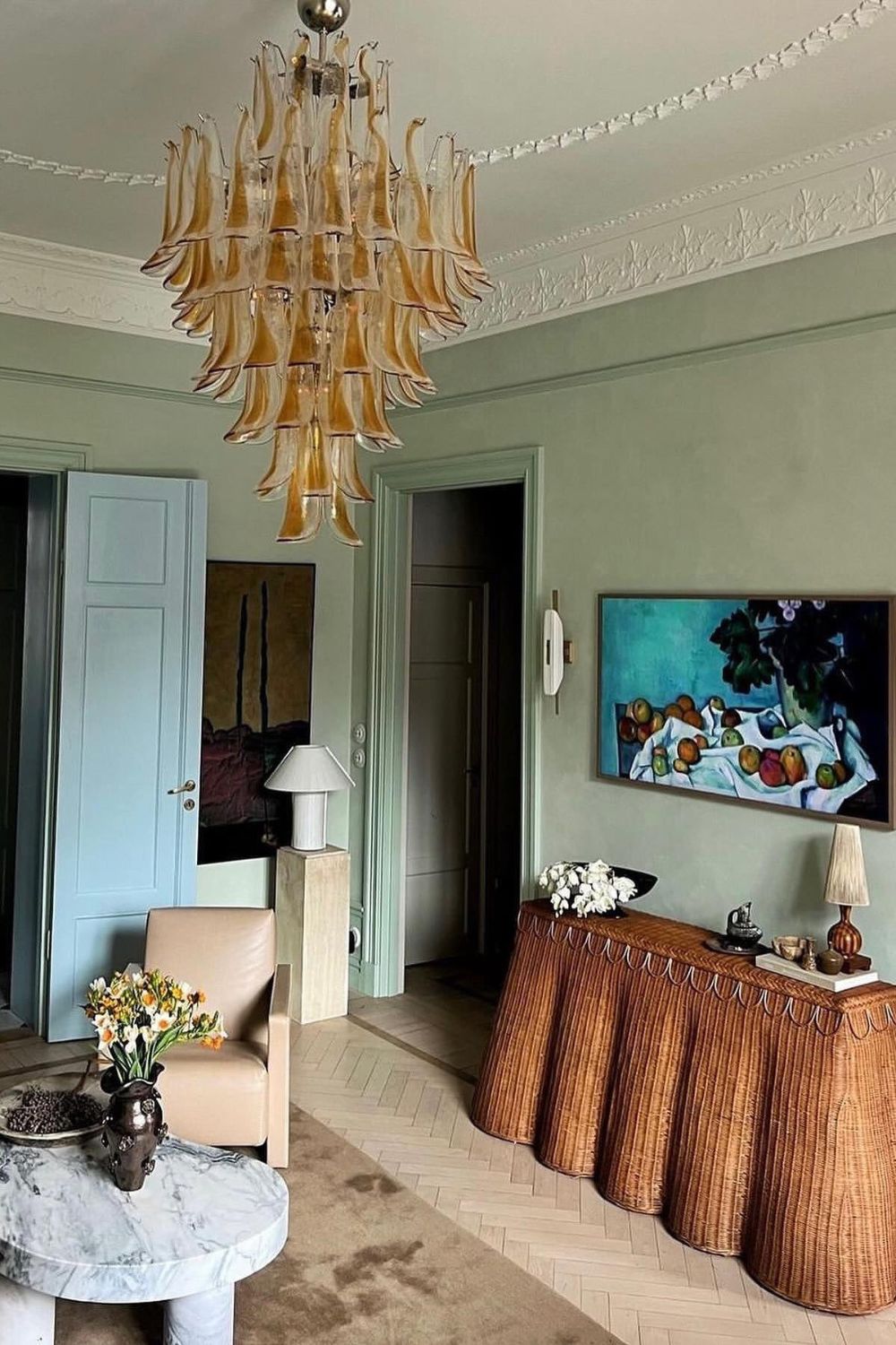 Murano Petals Chandelier