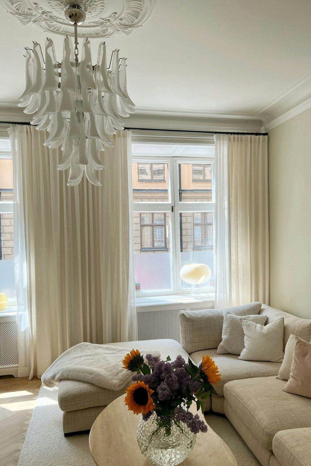 Murano Petals Chandelier