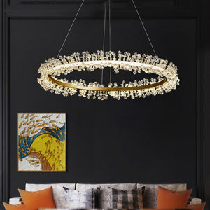 Nolan Halo Crystal Chandelier-Vancei