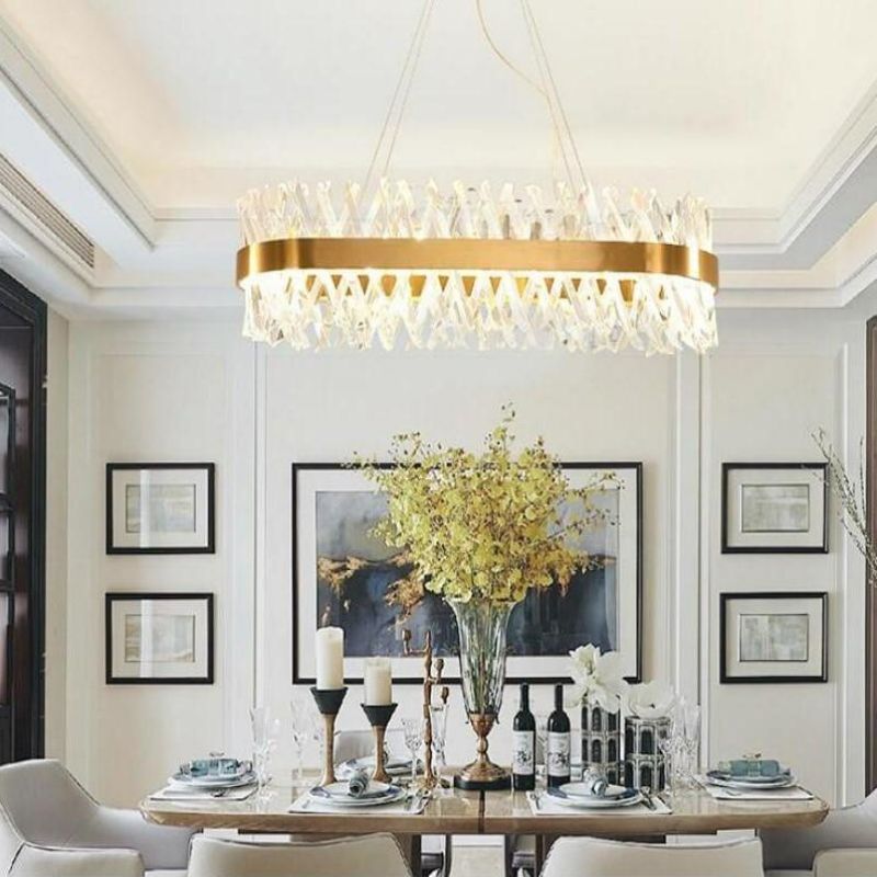 Monix Oval Crystal Chandelier-Vancei