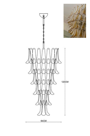 Murano Petals Chandelier