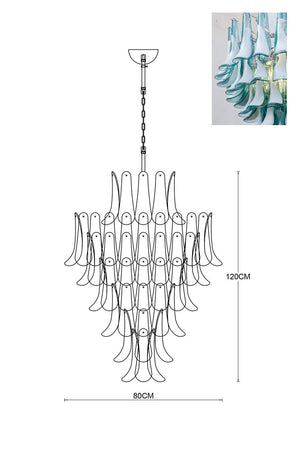 Murano Petals Chandelier