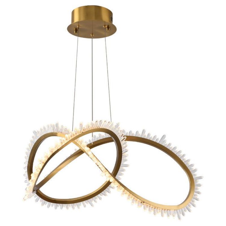 Primary Modern Living Room Rock Crystal Chandelier-Vancei