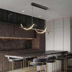 Primary Spiral Linear Crystal Chandelier-Vancei