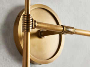 Rhodes 2-Light  Linen Wall Sconce For Bedroom-Vancei