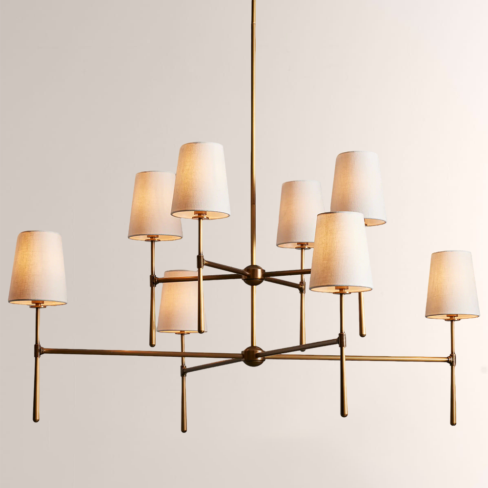 Rhodes 2-Tier Round Chandelier For Living Room-Vancei