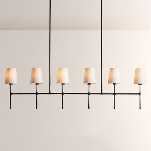 Rhodes Linear Chandelier 5/6 Light For Living Room-Vancei