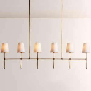 Rhodes Linear Chandelier 5/6 Light For Living Room-Vancei