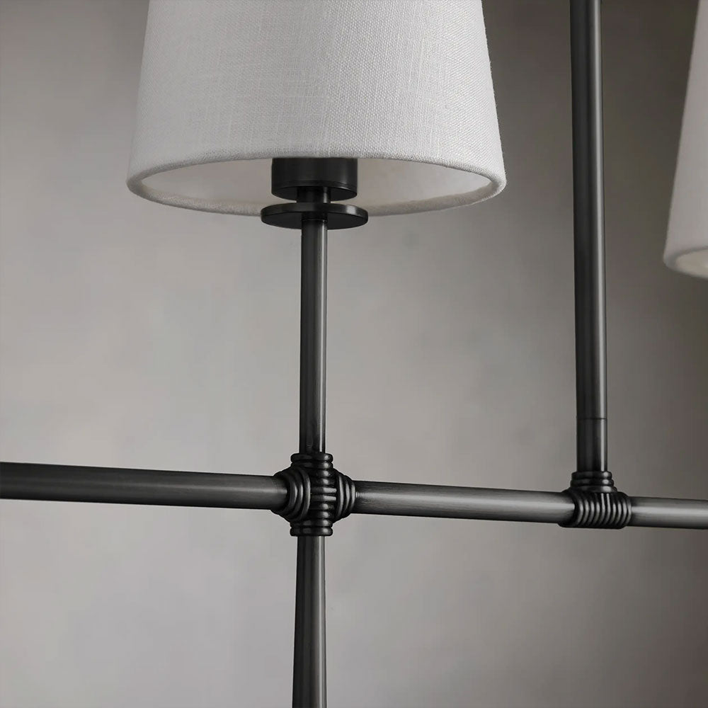 Rhodes Linear Chandelier 5/6 Light For Living Room-Vancei