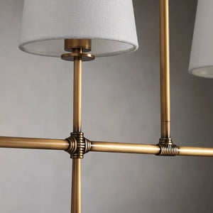 Rhodes Linear Chandelier 5/6 Light For Living Room-Vancei
