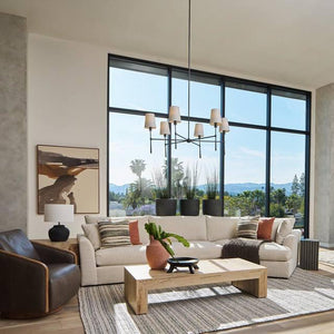 Rhodes Round Chandelier 4/6 Light For Living Room