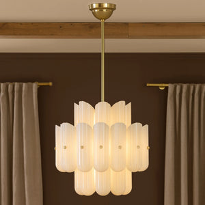 Lorna LED Double Tier Chandelier 25" 35" 46"
