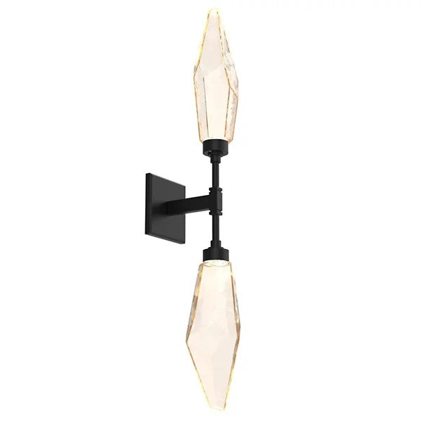 Rosy Crystal Double Wall Sconce-Vancei