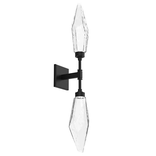 Rosy Crystal Double Wall Sconce-Vancei