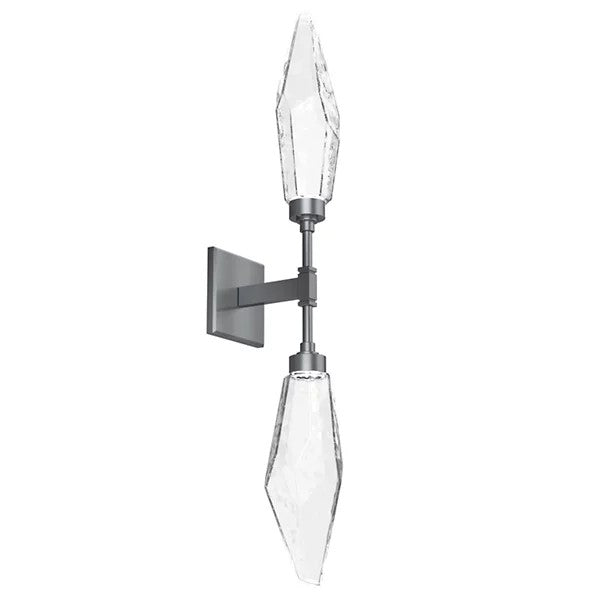 Rosy Crystal Double Wall Sconce-Vancei