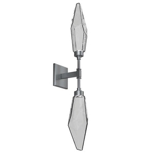 Rosy Crystal Double Wall Sconce-Vancei