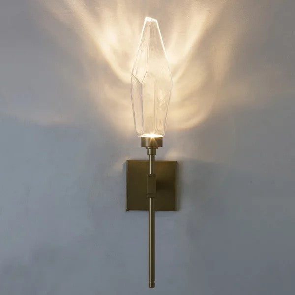 Rosy Crystal Wall Sconce-Vancei