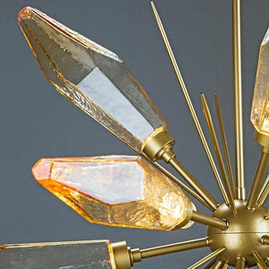 Rosy Crystal Pendant Chandelier-Vancei