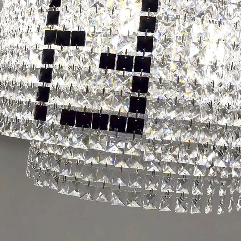 Fendi Round Crystal Chandelier-Vancei
