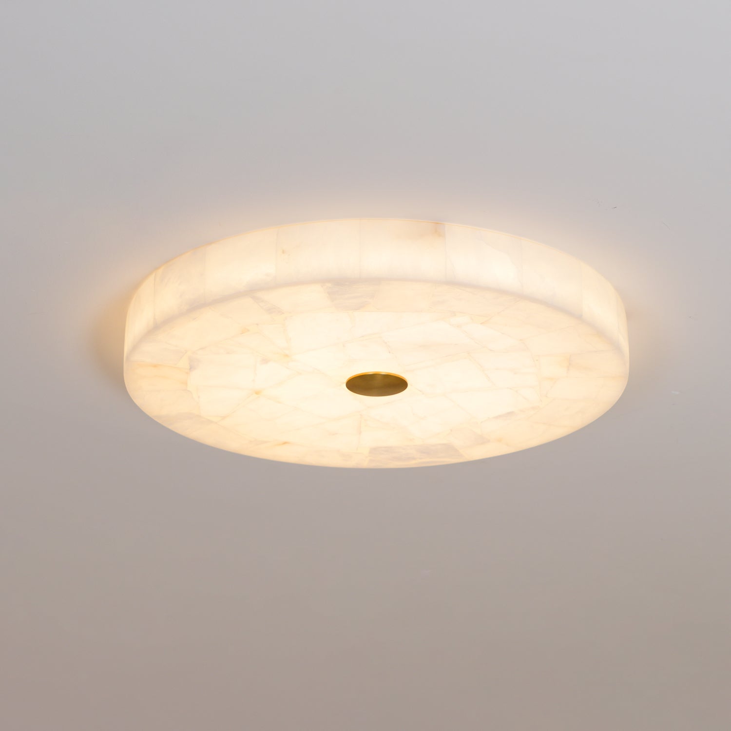Round Alabaster Ceiling Lamp - Oasislives