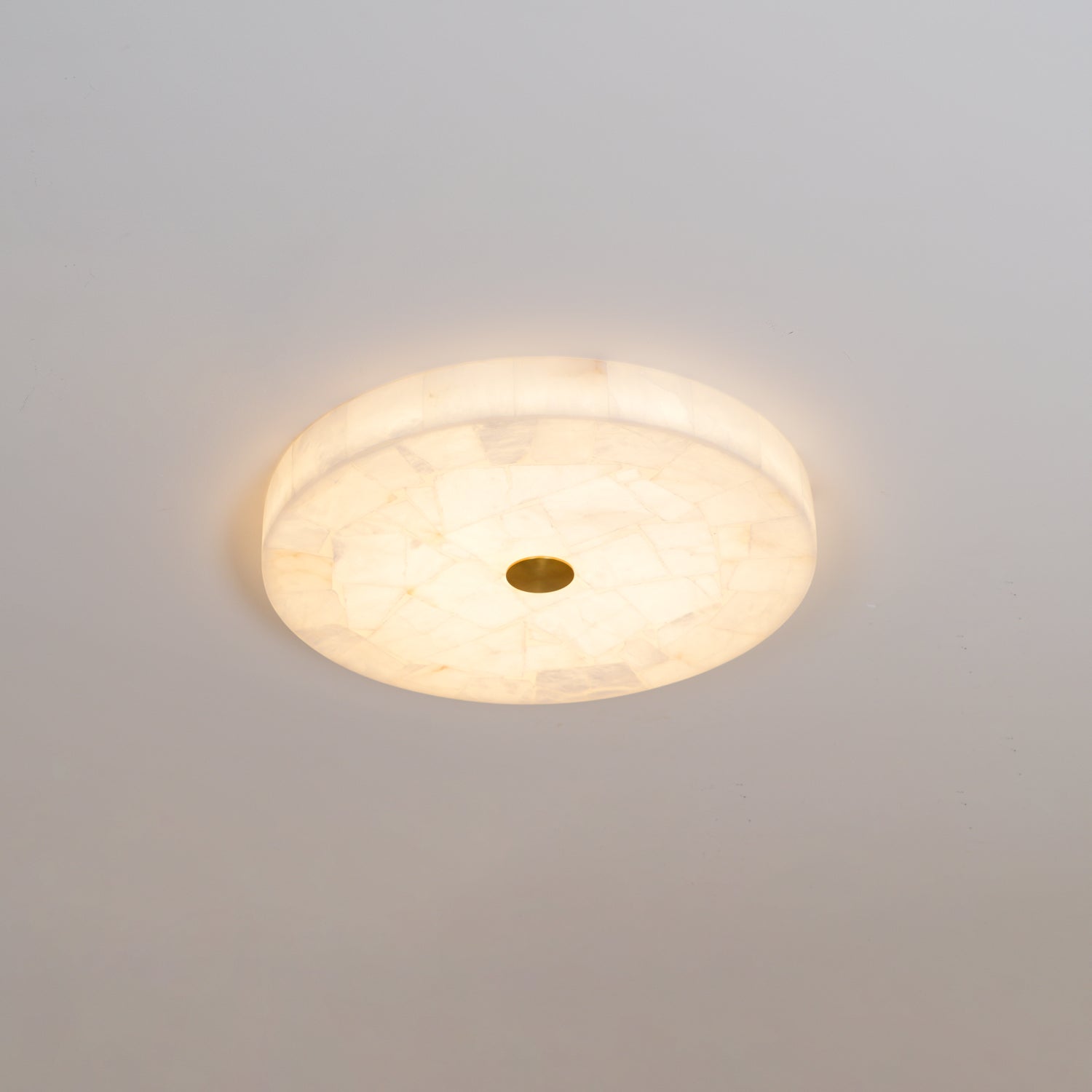 Round Alabaster Ceiling Lamp - Oasislives