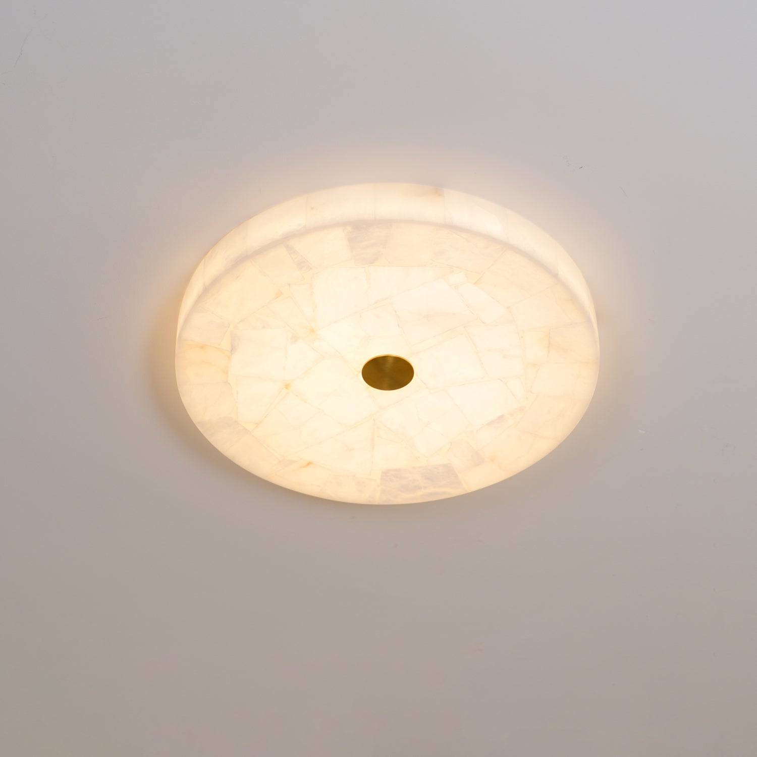 Round Alabaster Ceiling Lamp - Oasislives