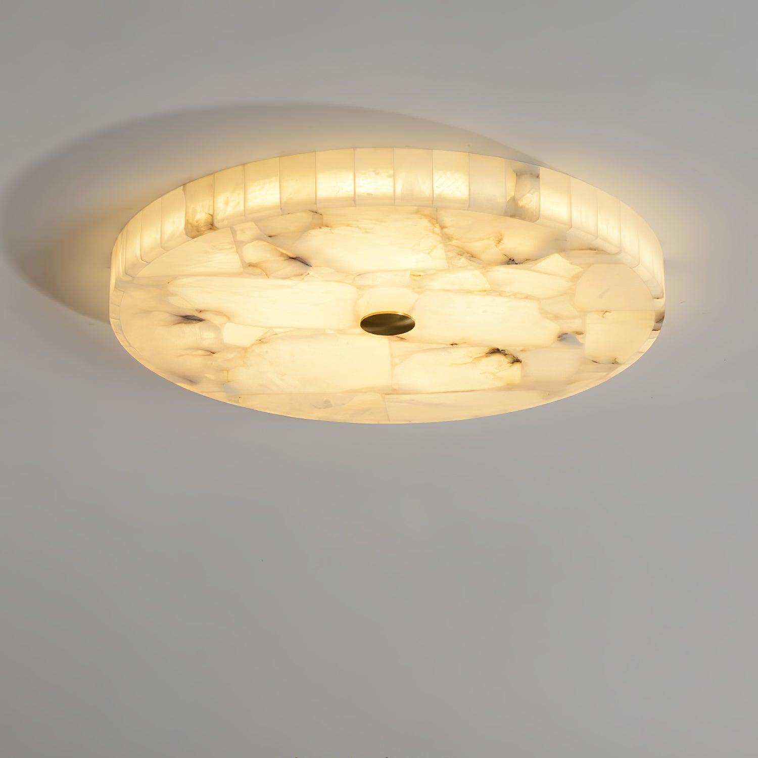 Round Alabaster Ceiling Lamp - Oasislives